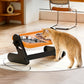 🍽️ 50% RABATT! 🐾 Höhenverstellbarer ergonomischer Futternapf – Verstellbar, rutschfest & gesündere Haltung für Hunde & Katzen 🐕