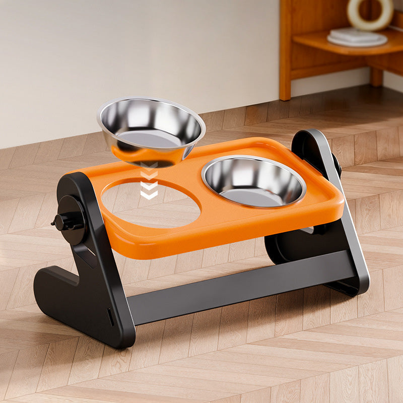 🍽️ 50% RABATT! 🐾 Höhenverstellbarer ergonomischer Futternapf – Verstellbar, rutschfest & gesündere Haltung für Hunde & Katzen 🐕