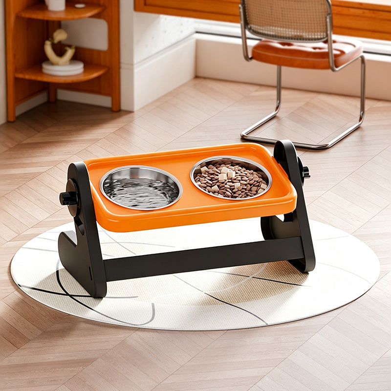 🍽️ 50% RABATT! 🐾 Höhenverstellbarer ergonomischer Futternapf – Verstellbar, rutschfest & gesündere Haltung für Hunde & Katzen 🐕