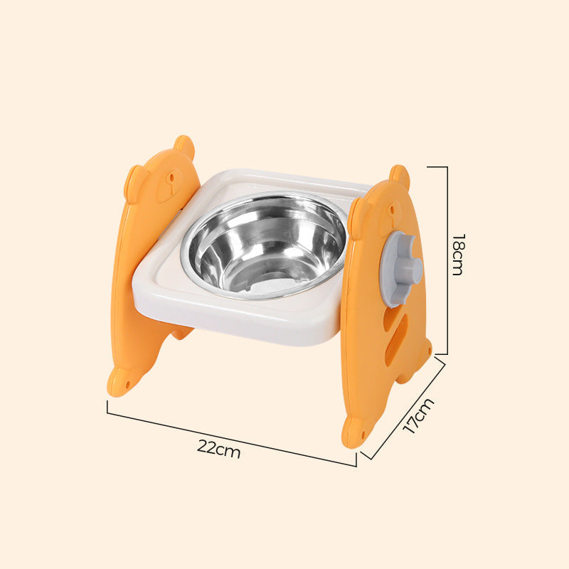 🍽️ 50% RABATT! 🐾 Höhenverstellbarer ergonomischer Futternapf – Verstellbar, rutschfest & gesündere Haltung für Hunde & Katzen 🐕