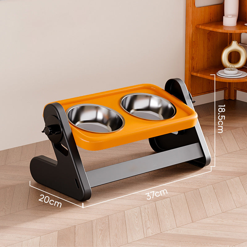 🍽️ 50% RABATT! 🐾 Höhenverstellbarer ergonomischer Futternapf – Verstellbar, rutschfest & gesündere Haltung für Hunde & Katzen 🐕
