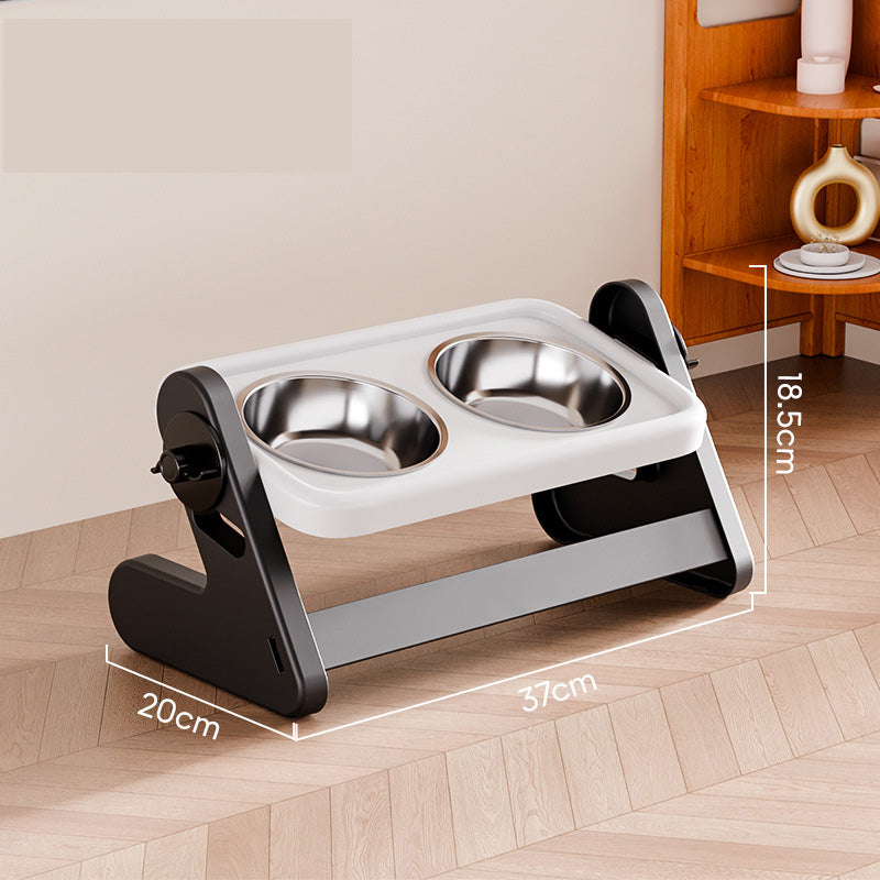 🍽️ 50% RABATT! 🐾 Höhenverstellbarer ergonomischer Futternapf – Verstellbar, rutschfest & gesündere Haltung für Hunde & Katzen 🐕