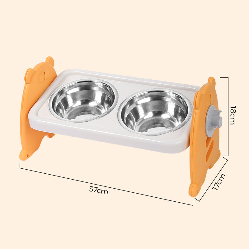 🍽️ 50% RABATT! 🐾 Höhenverstellbarer ergonomischer Futternapf – Verstellbar, rutschfest & gesündere Haltung für Hunde & Katzen 🐕