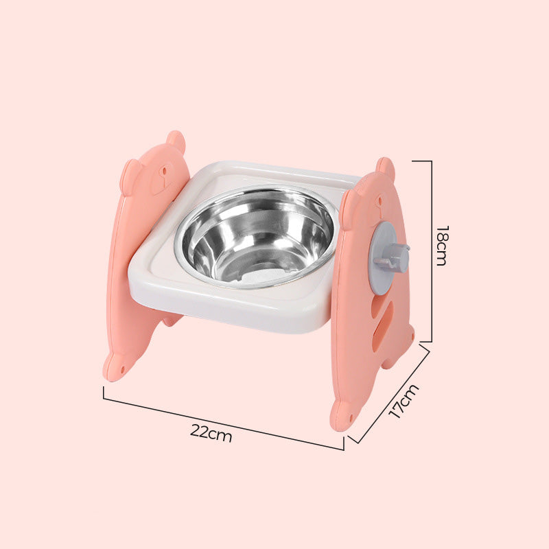 🍽️ 50% RABATT! 🐾 Höhenverstellbarer ergonomischer Futternapf – Verstellbar, rutschfest & gesündere Haltung für Hunde & Katzen 🐕