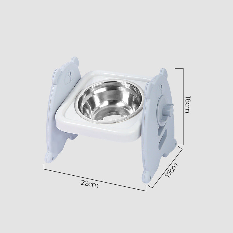 🍽️ 50% RABATT! 🐾 Höhenverstellbarer ergonomischer Futternapf – Verstellbar, rutschfest & gesündere Haltung für Hunde & Katzen 🐕