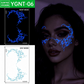 🎃 Leuchtende Halloween‑Gesichts‑Tattoo‑Sticker – Party‑Make‑up für Halloween‑Feiern