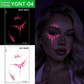 🎃 Leuchtende Halloween‑Gesichts‑Tattoo‑Sticker – Party‑Make‑up für Halloween‑Feiern