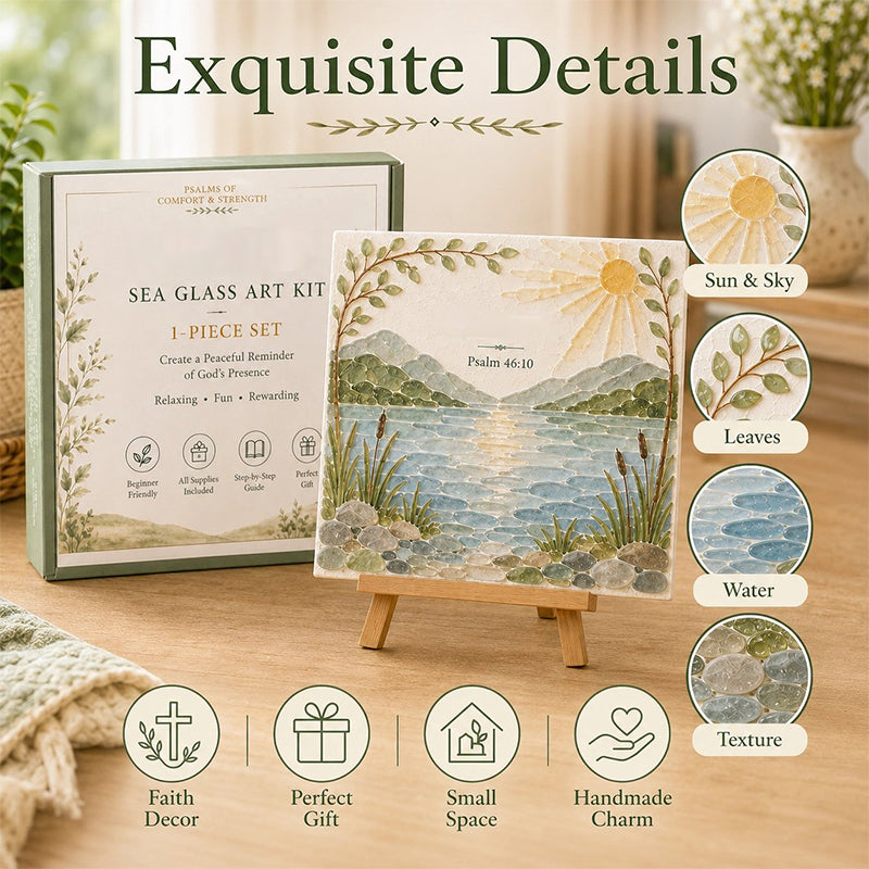 🎁🐚 DIY‑Seeglas‑Kunst‑Set – Kreatives Bastelset für Erwachsene und Kinder