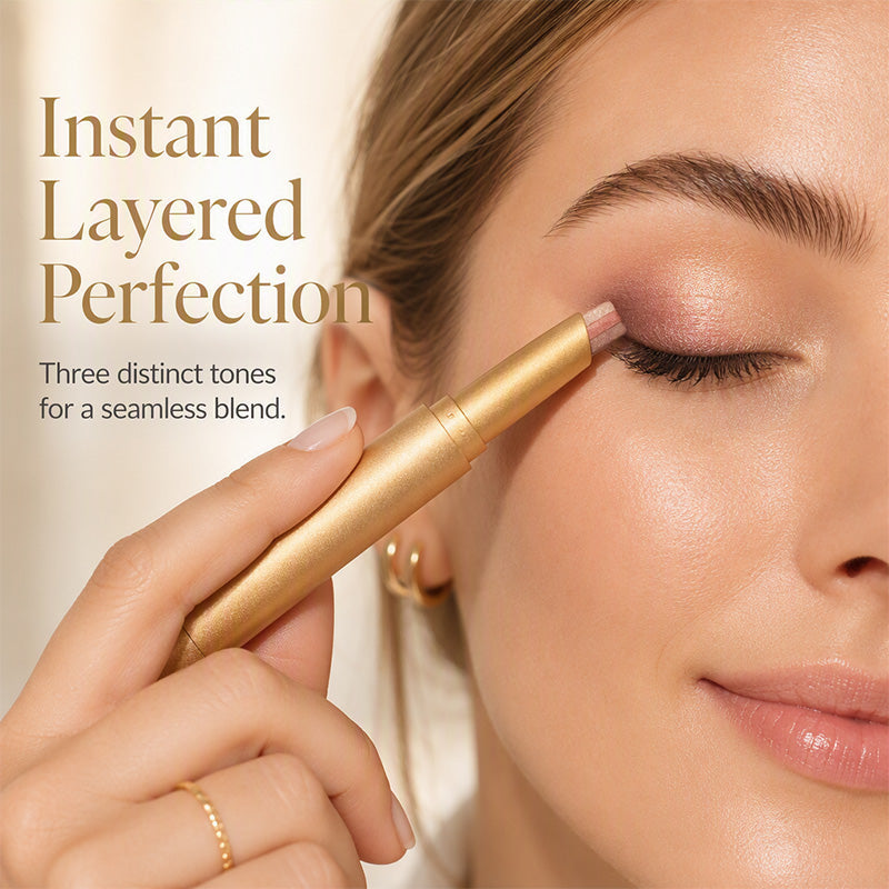 🔥🎁 2+1 GRATIS!!🥳✨Zweiseitiger Mehrfarben‑Lidschatten‑Stick – praktischer Make‑up‑Stift für schnelle Augen‑Looks