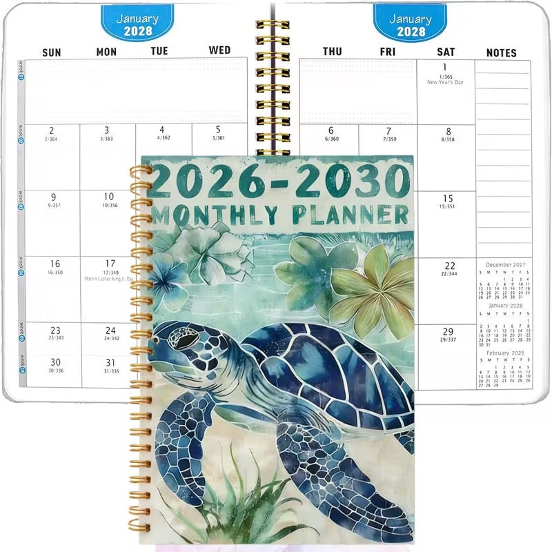 🔥🎁 2+1 GRATIS!!🥳💞 50K+ VERKAUFT! ⚡📒 Spiralgebundener Monatsplaner 2026‑2030