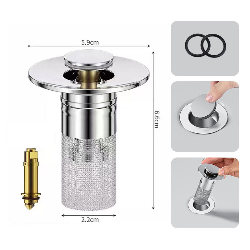 🔥🎁 1+1 GRATIS!!🥳🚿 Edelstahl‑Bodenablauf‑Filter – zuverlässiger Haare‑ und Schmutzfänger für Bad‑ und Duschabfluss