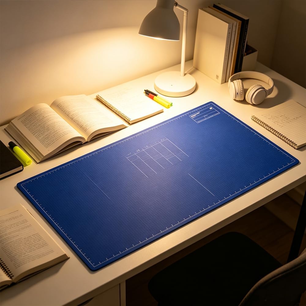 📝✨50 % RABATT HEUTE! Blaupausen‑Stil wiederverwendbare abwischbare Schreibtischunterlage – Schreiben, Skizzieren, Planen ohne Papierverschwendung