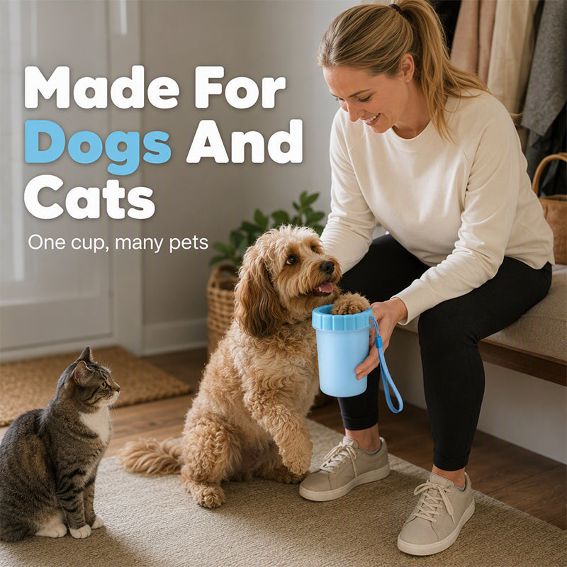 🔥🎁 2+1 GRATIS!!🥳💞 50K+ VERKAUFT! ⚡🐾 Tragbarer Pfotenreinigungs‑Becher für Haustiere