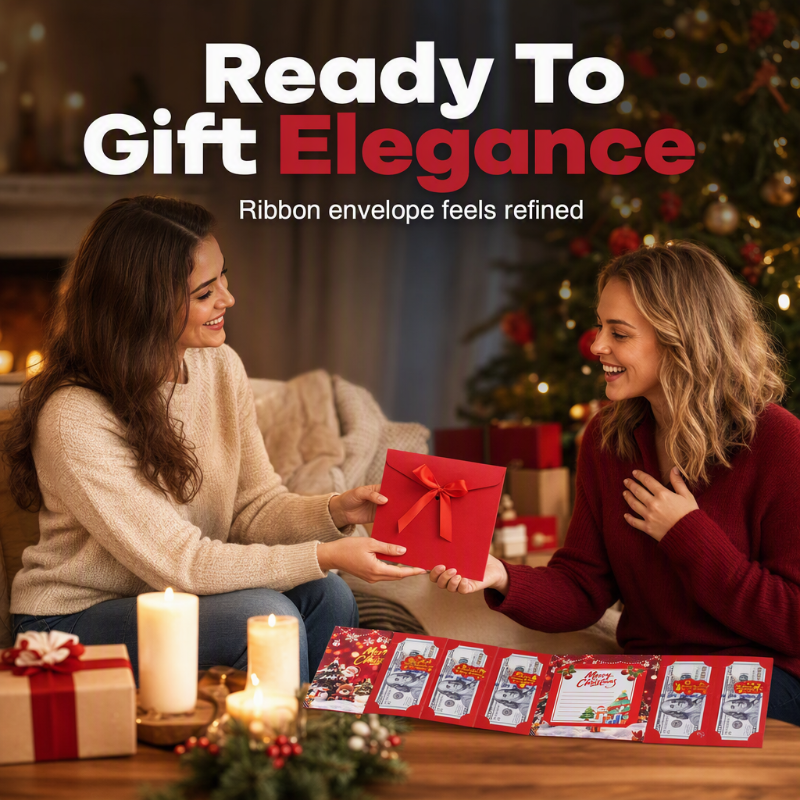🔥🎁1+1 GRATIS!!🎄🎅Festliche Geldgeschenkkarte