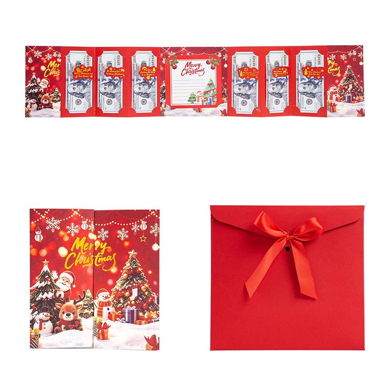 🔥🎁1+1 GRATIS!!🎄🎅Festliche Geldgeschenkkarte