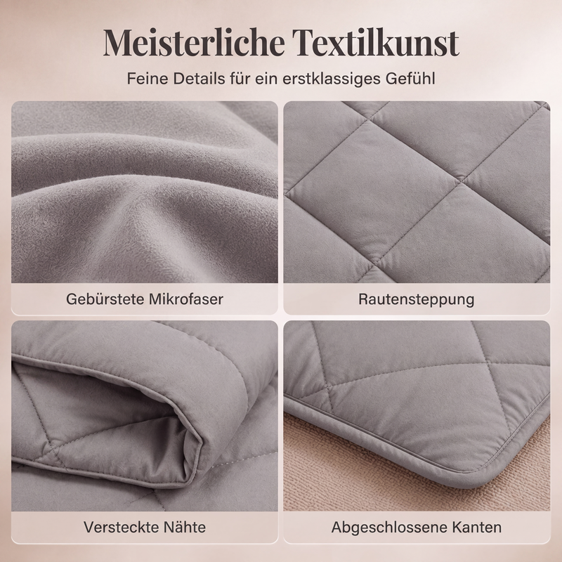🛏️ 50 % Rabatt!! ☁️3-teiliges Steppdecken-Set mit Kissenbezügen