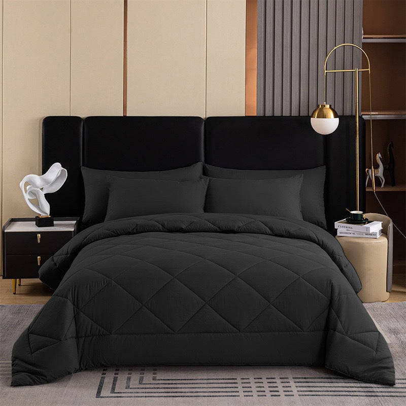 🛏️ 50 % Rabatt!! ☁️3-teiliges Steppdecken-Set mit Kissenbezügen