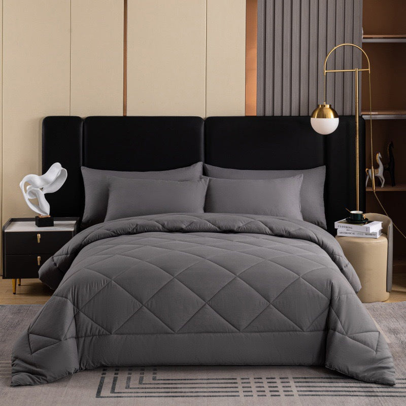 🛏️ 50 % Rabatt!! ☁️3-teiliges Steppdecken-Set mit Kissenbezügen
