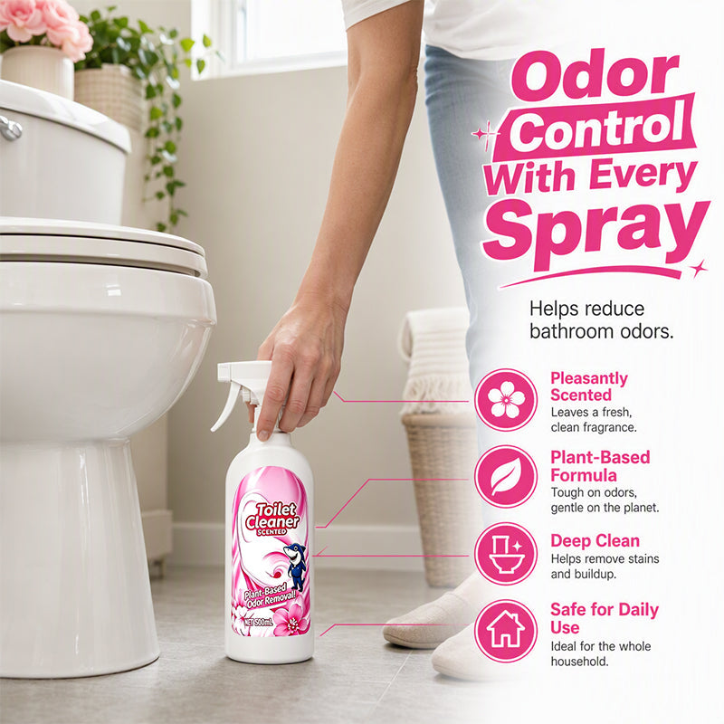 🔥🎁 2+1 GRATIS!!🛡️WC-Reiniger-Spray – Ohne Schrubben, blumiger Duft – Löst Urin und Kalk – Einfache Sprühanwendung – Für die tägliche Badpflege! 💨