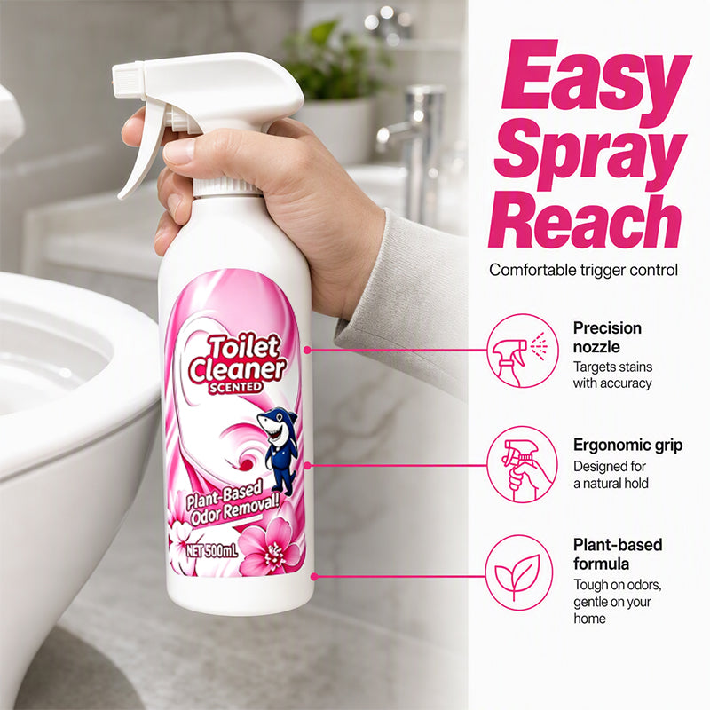 🔥🎁 2+1 GRATIS!!🛡️WC-Reiniger-Spray – Ohne Schrubben, blumiger Duft – Löst Urin und Kalk – Einfache Sprühanwendung – Für die tägliche Badpflege! 💨