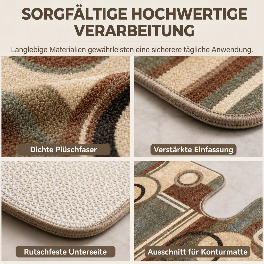 🛁 50 % RABATT! ✨ Badematte im nordischen Stil aus Kunstkaschmir – Ultraweiche, hochdichte Mikrofaser, sofort trocknend und mit verstärkten Kanten – Luxuriöser Komfort für Ihr Badezimmer 🚿