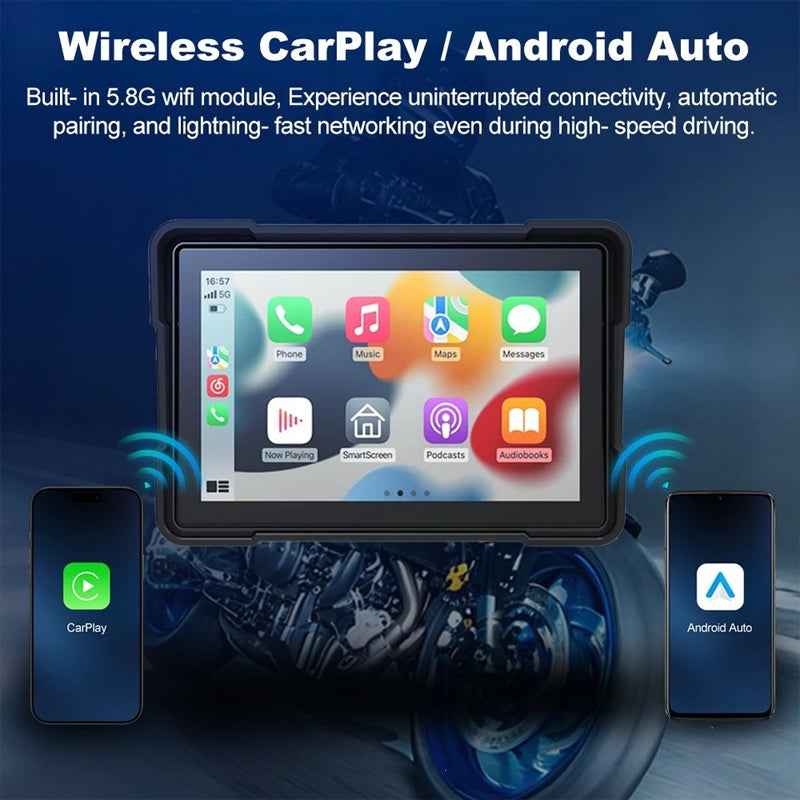 🔥 Kabelloser CarPlay-Bildschirm für Motorräder