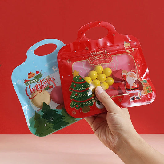 🎅2+1 GRATIS!!🎄Festliche Selbstverschluss-Leckerlibeutel – Einfach befüllen & verschließen, ideal für Kekse, Süßigkeiten & Party-Geschenke✨