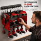 🔥50 % Rabatt!!🔧Wandmontierter Organizer für Elektrowerkzeuge und Bohrer-Aufbewahrungsregal mit Haken und Akkuhalterung für die Garage