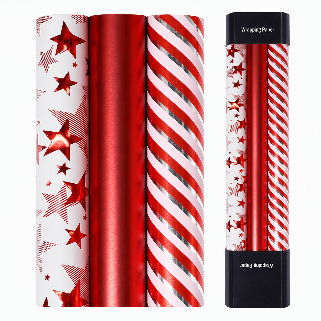 🔥 2+1 GRATIS!! 🎁 Jedes Geschenk wird zum besonderen Hingucker – Weihnachtspapierrolle