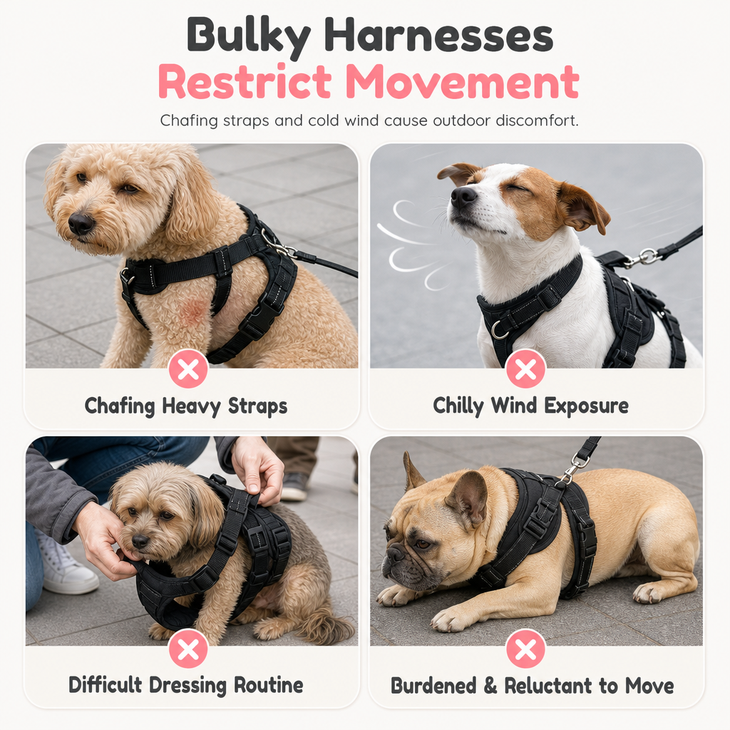 🐾💕 Warme Haustier-Sweaterweste mit Leinenring 🐶🐱