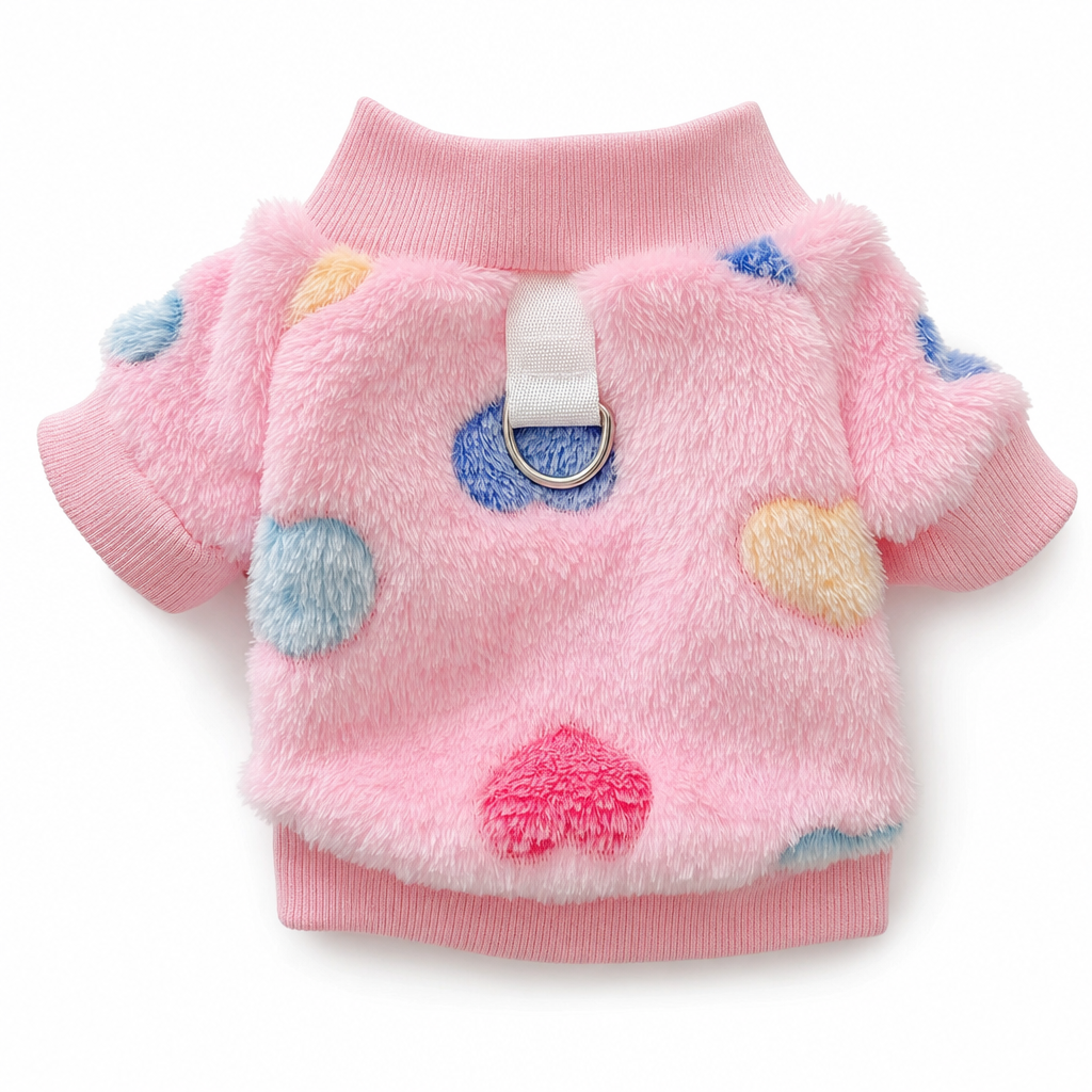 🐾💕 Warme Haustier-Sweaterweste mit Leinenring 🐶🐱