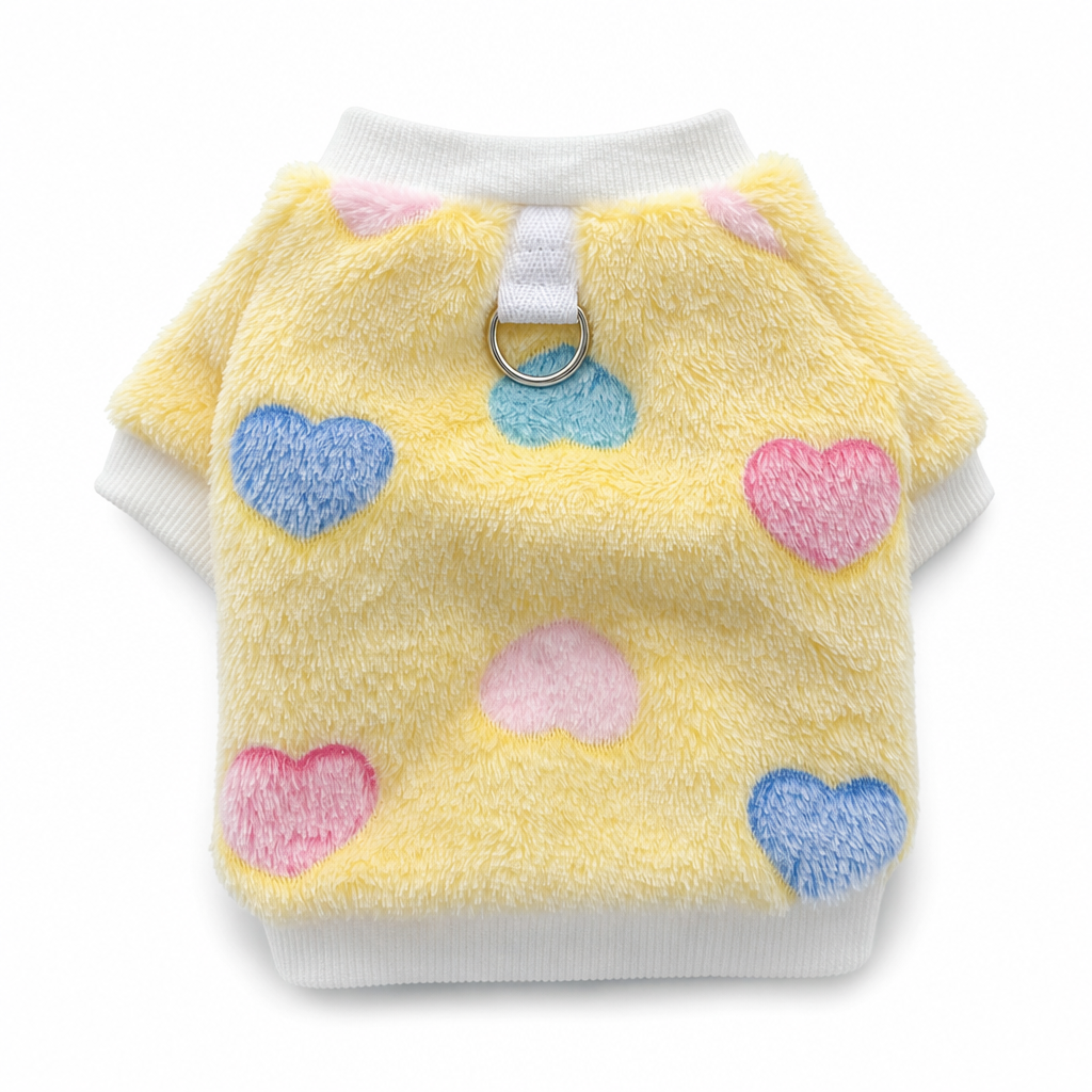 🐾💕 Warme Haustier-Sweaterweste mit Leinenring 🐶🐱