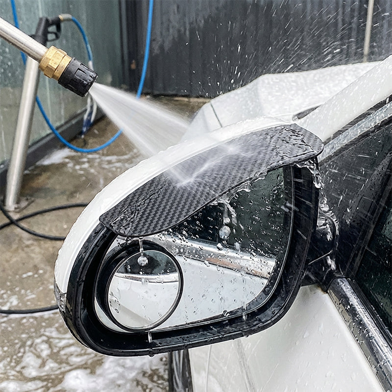 📢📢50 % Rabatt!! ⏰2 Stück Auto-Seitenspiegel-Regenabweiser – Regenblenden mit Carbon-Optik aus ABS🌧️