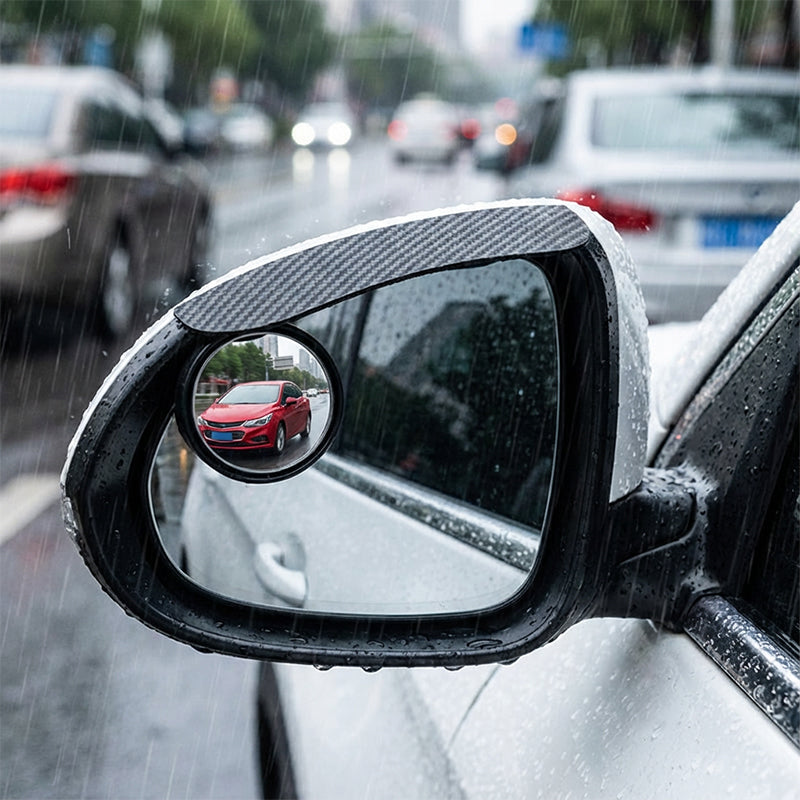 📢📢50 % Rabatt!! ⏰2 Stück Auto-Seitenspiegel-Regenabweiser – Regenblenden mit Carbon-Optik aus ABS🌧️