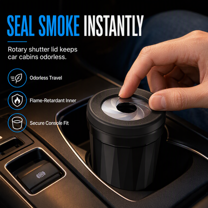 🔥🎁 2+1 GRATIS!!🚗Multifunktionaler Auto-Aschenbecher mit Deckel