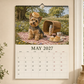 Lustiger Yorkshire Terrier Wandkalender 2027 | A4 Hängekalender