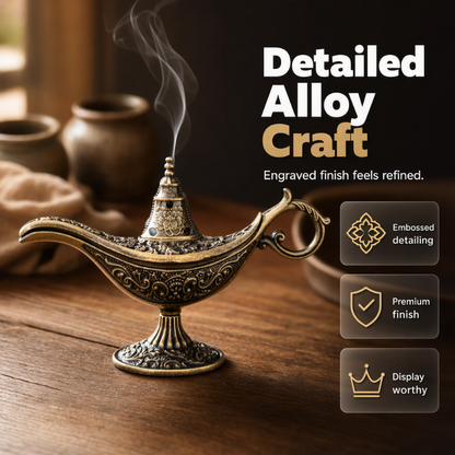 🔥 1+1 GRATIS!! 🪔 Retro Aladdin-Wunderlampe Räuchergefäß, Vintage Aroma Diffuser