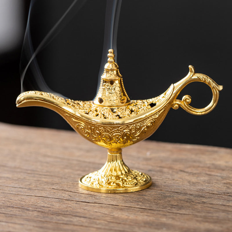 🔥 1+1 GRATIS!! 🪔 Retro Aladdin-Wunderlampe Räuchergefäß, Vintage Aroma Diffuser