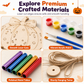 🔥🎁 2+1 GRATIS!! 🥳🎃 Halloween Bastelset aus Holz mit Kürbis | DIY-Windspiel✨