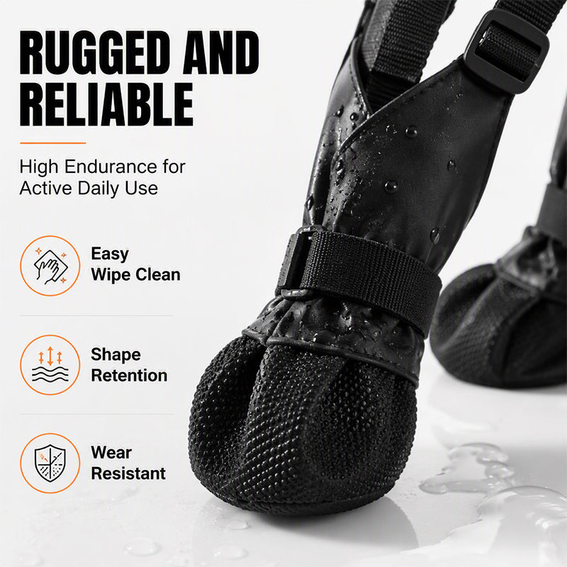 ⏰🐕Heißer Sale 50% RABATT💦 Wasserdichte Anti-Drop-Hundeschuhe mit verstellbarem Geschirr und Hosenträger