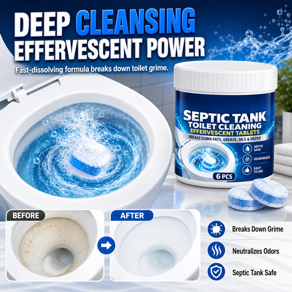🔥🎁2+1 GRATIS!!🚽🔹 Brausetabletten zur Toilettenreinigung