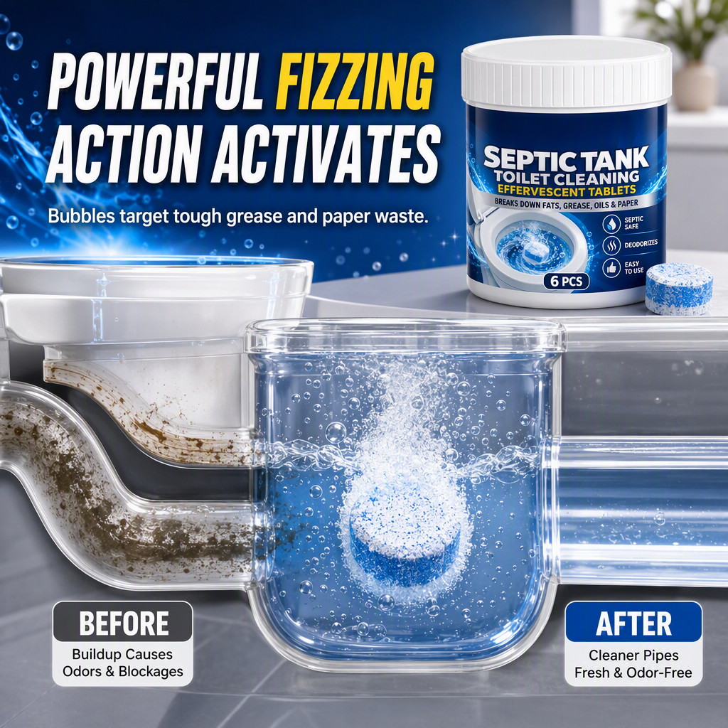 🔥🎁2+1 GRATIS!!🚽🔹 Brausetabletten zur Toilettenreinigung