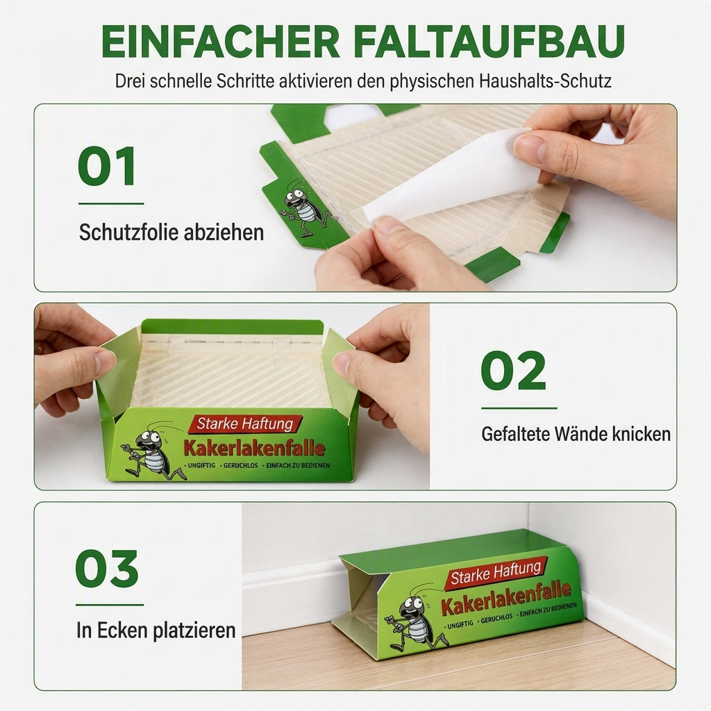 🔥 Klebefallen gegen Kakerlaken | 10er-Packung