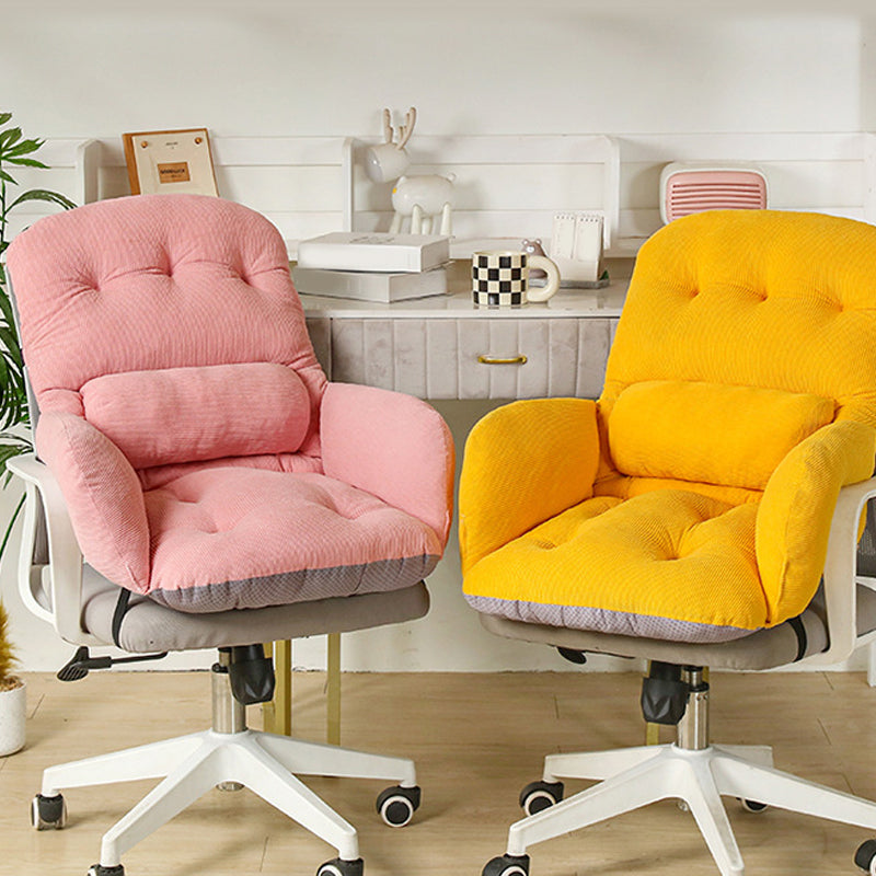 ☁️Kostenloser Versand🪑 Cloud Comfort Schreibtischstuhl – Bequemer Drehstuhl mit weicher Polsterung für Arbeitszimmer, Schminktisch und Homeoffice