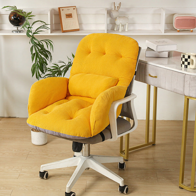 ☁️Kostenloser Versand🪑 Cloud Comfort Schreibtischstuhl – Bequemer Drehstuhl mit weicher Polsterung für Arbeitszimmer, Schminktisch und Homeoffice