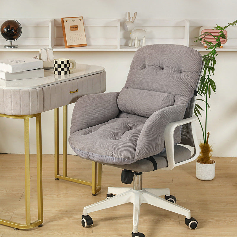 ☁️Kostenloser Versand🪑 Cloud Comfort Schreibtischstuhl – Bequemer Drehstuhl mit weicher Polsterung für Arbeitszimmer, Schminktisch und Homeoffice