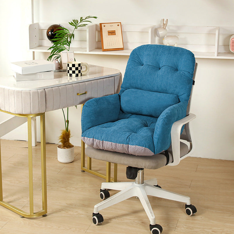 ☁️Kostenloser Versand🪑 Cloud Comfort Schreibtischstuhl – Bequemer Drehstuhl mit weicher Polsterung für Arbeitszimmer, Schminktisch und Homeoffice