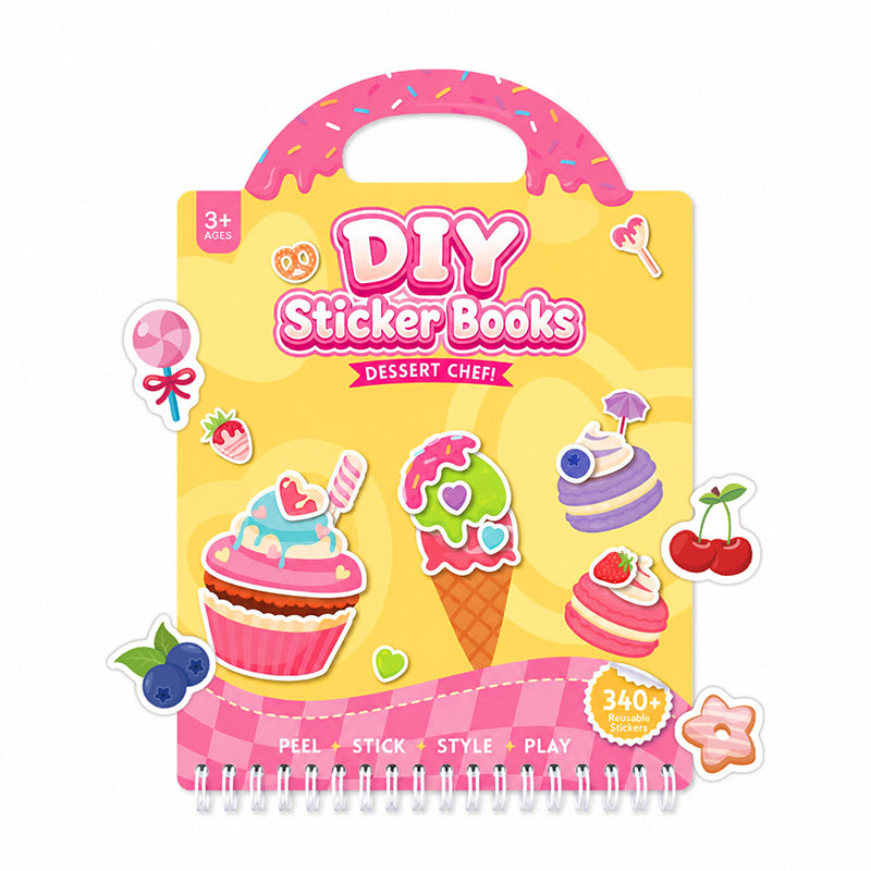 🔥🎁Neu 50% RABATT!!🎨 Tragbares, wiederverwendbares DIY-Stickerbuch für Kinder🧒👧