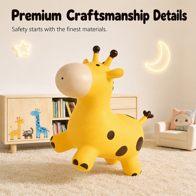 🦒 Niedliches Giraffen-Hüpfspieltier für Kinder, aktives Spielzeug