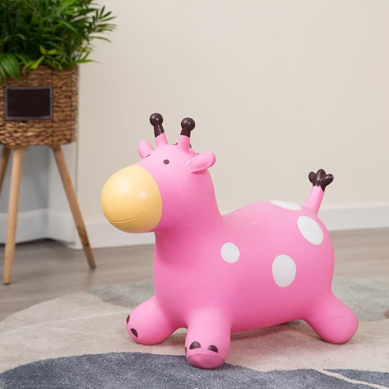 🦒 Niedliches Giraffen-Hüpfspieltier für Kinder, aktives Spielzeug